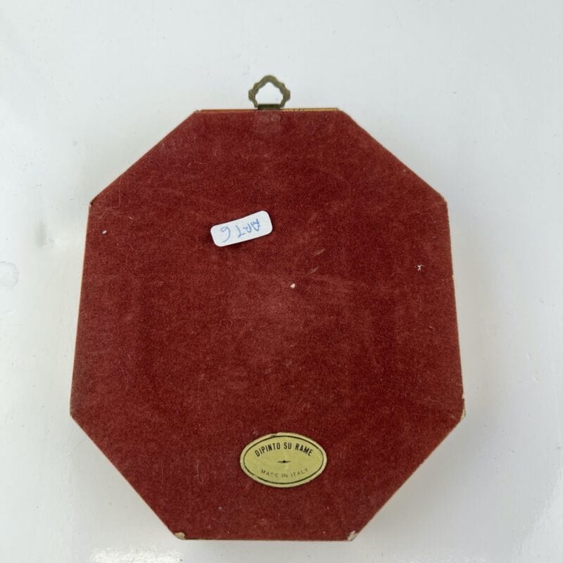 Antico quadretto Dipinto natura morta su rame quadro vintage miniatura firmata Categoria  Quadri