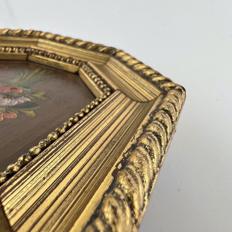 Antico quadretto Dipinto natura morta su rame quadro vintage miniatura firmata Categoria  Quadri