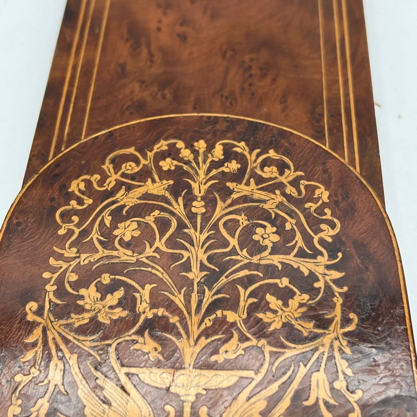 Antico Reggilbri Sorrentino fermalibri estensibile regolabile legno intarsiato Categoria  Accessori scrivania e ufficio