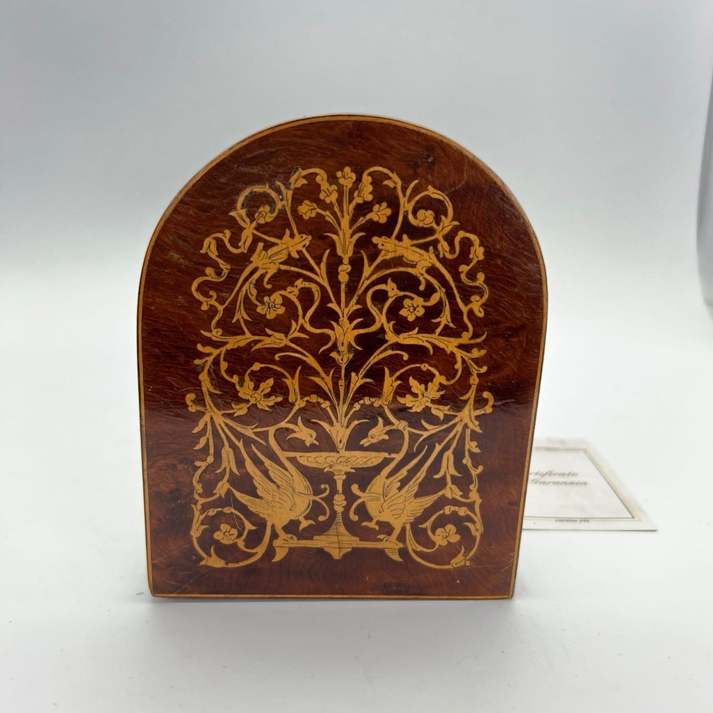 Antico Reggilbri Sorrentino fermalibri estensibile regolabile legno intarsiato Categoria  Accessori scrivania e ufficio
