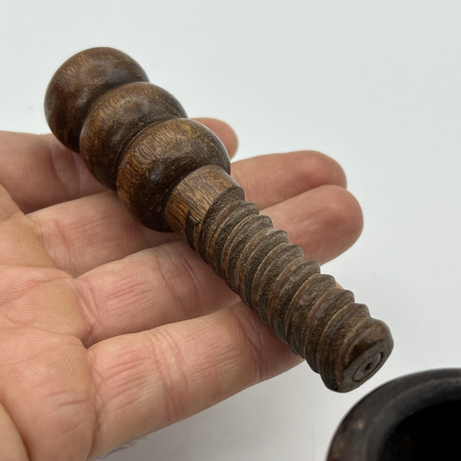 Antico Schiaccianoci in Legno a vite  Vintage Schiaccia Noci Inglese d'epoca Categoria  Cavatappi