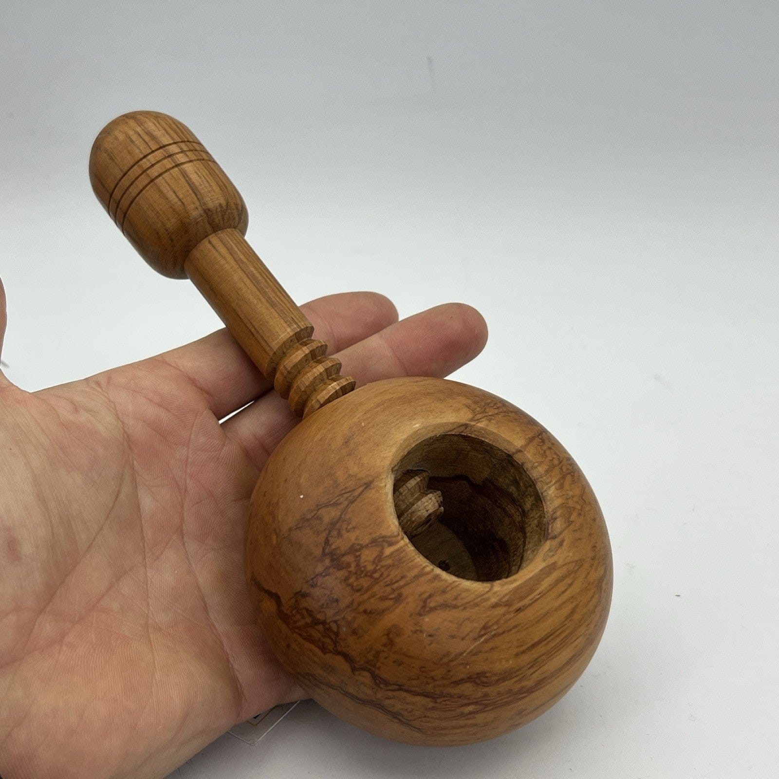 Antico Schiaccianoci in Legno a vite  Vintage Schiaccia Noci Inglese d'epoca Categoria  Cavatappi