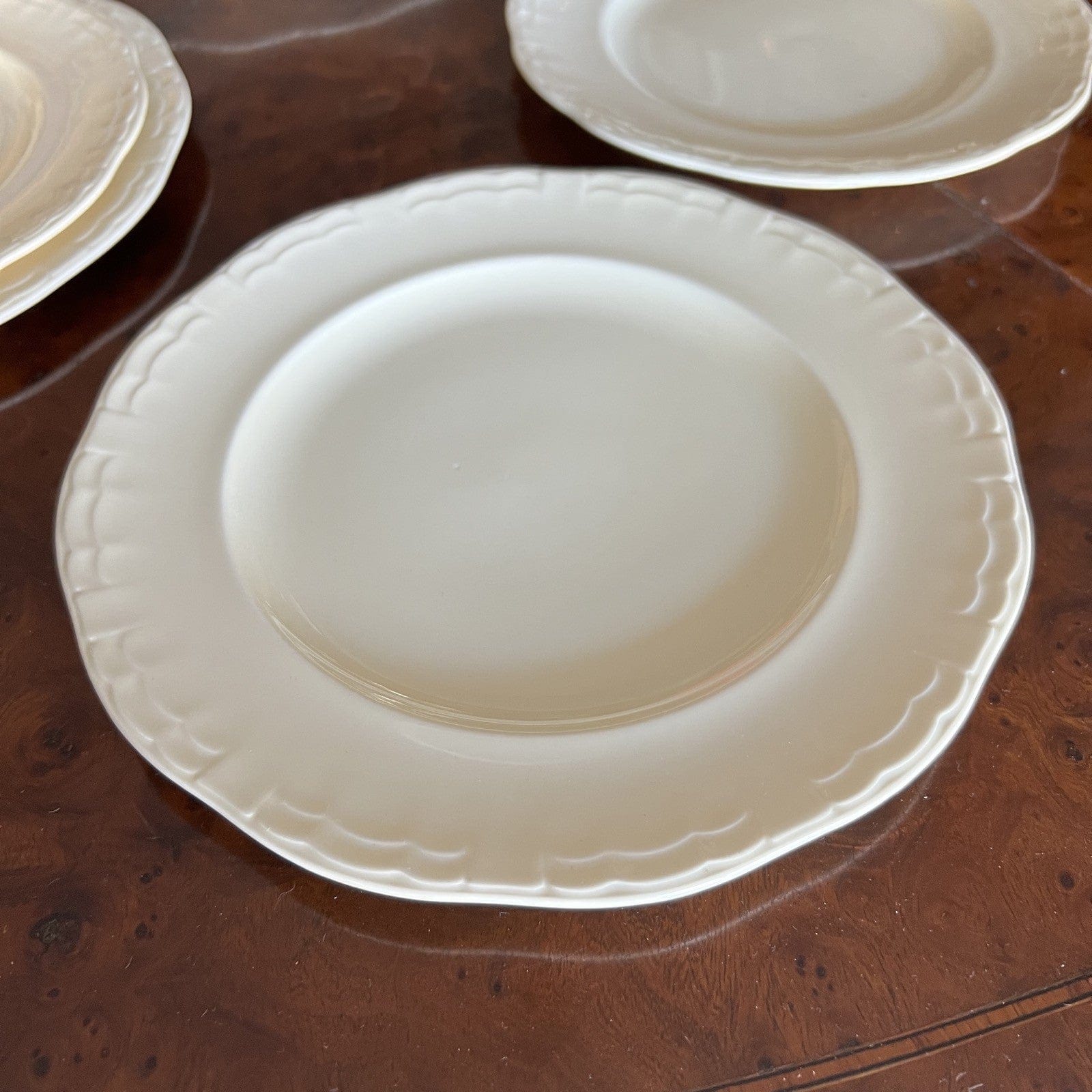 Antico servizio set di piatti color crema Inglese Anni '30 per 6 piatto portata Categoria  Zuppiere