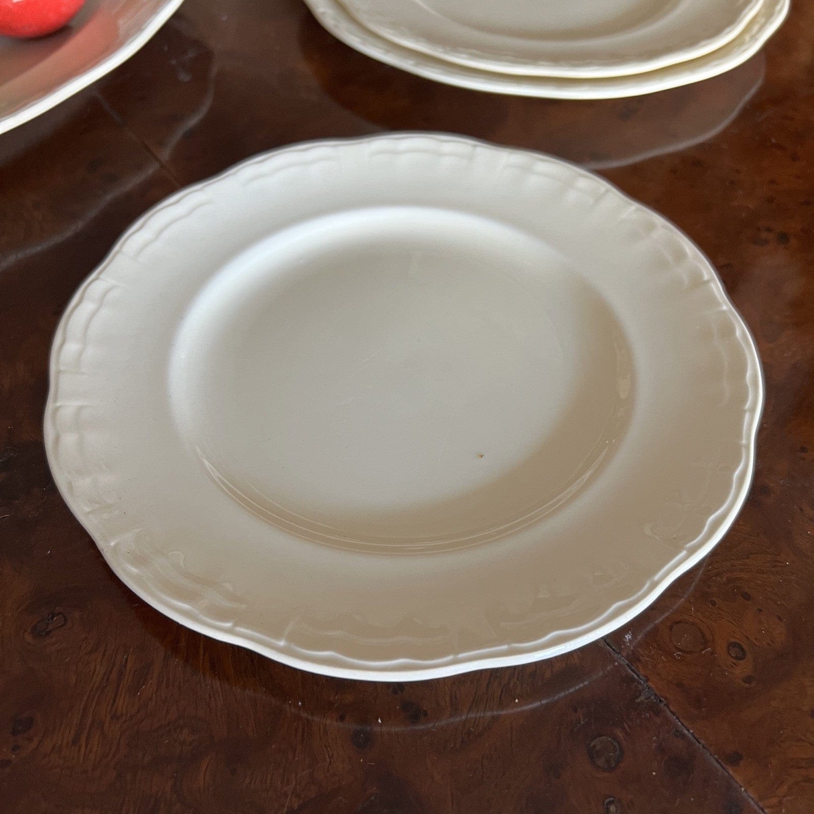 Antico servizio set di piatti color crema Inglese Anni '30 per 6 piatto portata Categoria  Zuppiere