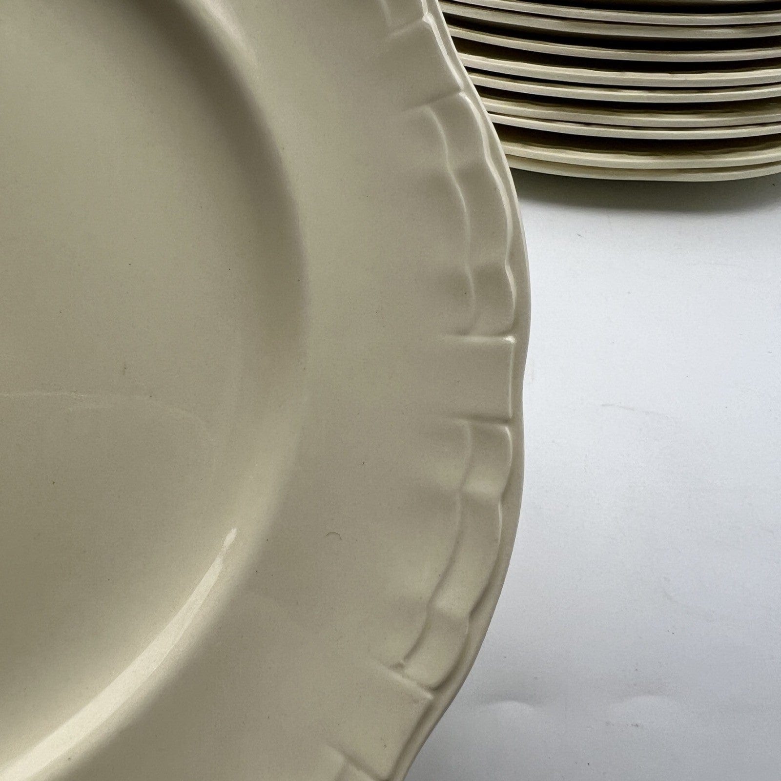 Antico servizio set di piatti color crema Inglese Anni '30 per 6 piatto portata Categoria  Zuppiere