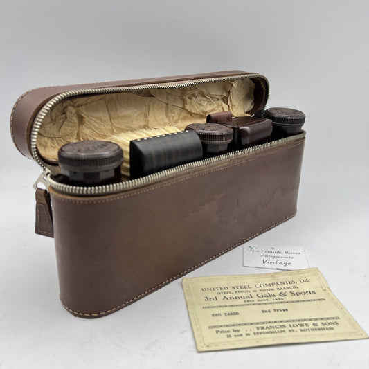 Antico Set da Barba Viaggio Toilette Vintage kit rasatura anno 1934 Collezione Categoria  Vintage