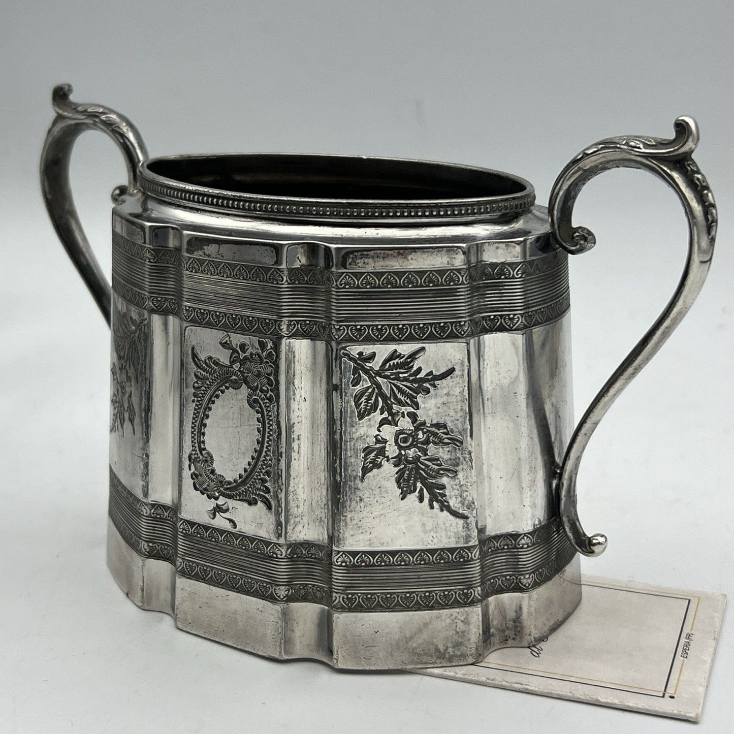 Antico Set in argento Sheffield da the tè Teiera Zuccheriera Lattiera epoca 800 Categoria  Sheffield & Argento