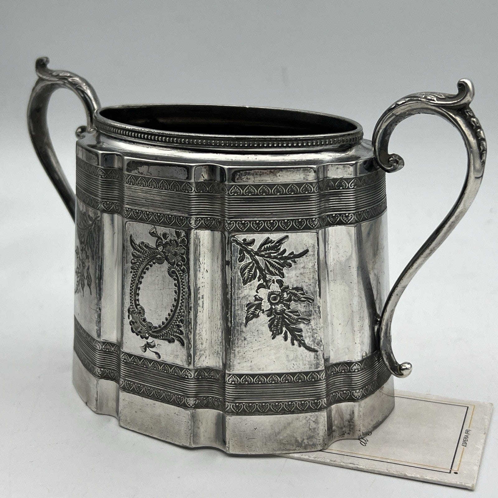 Antico Set in argento Sheffield da the tè Teiera Zuccheriera Lattiera epoca 800 Categoria  Sheffield & Argento