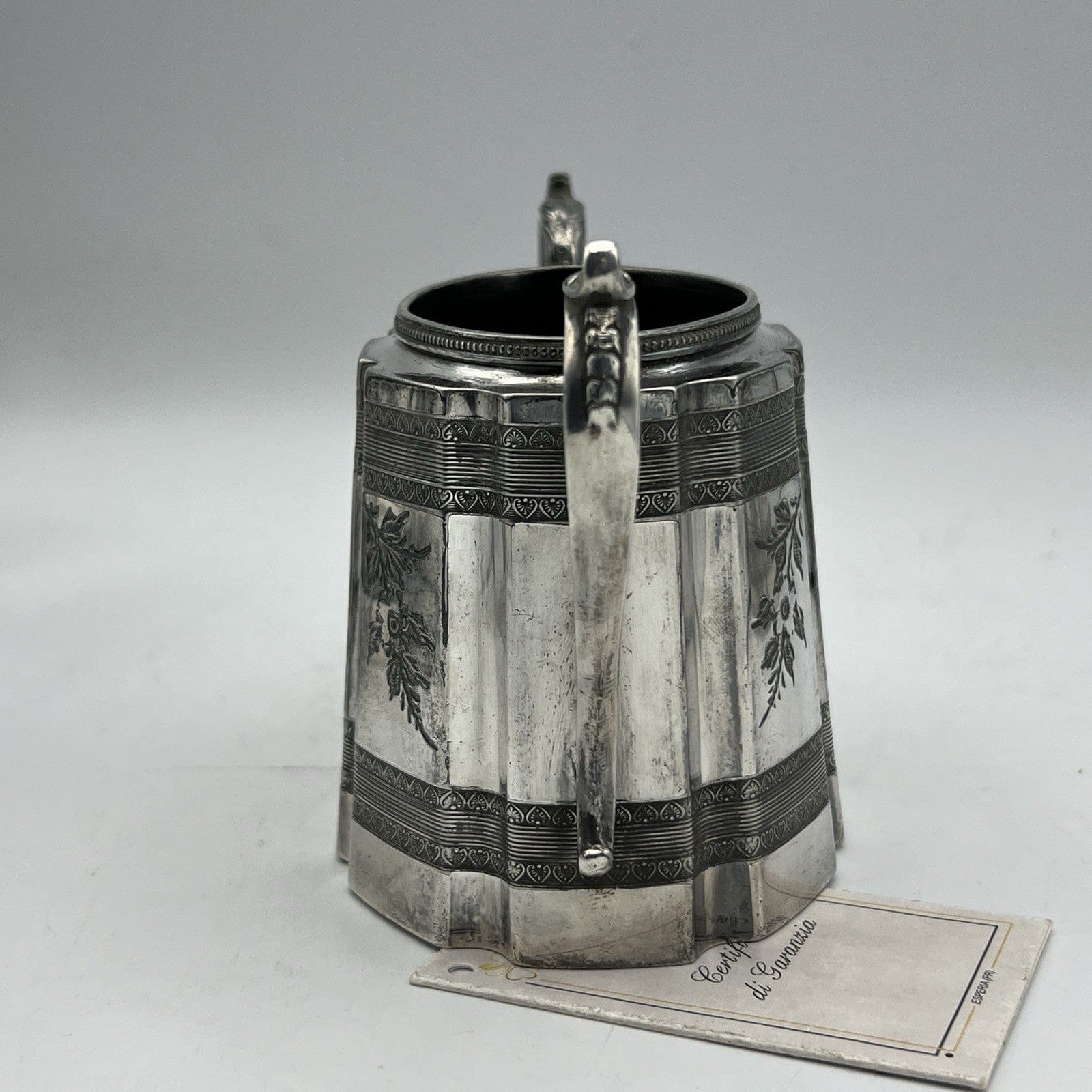 Antico Set in argento Sheffield da the tè Teiera Zuccheriera Lattiera epoca 800 Categoria  Sheffield & Argento