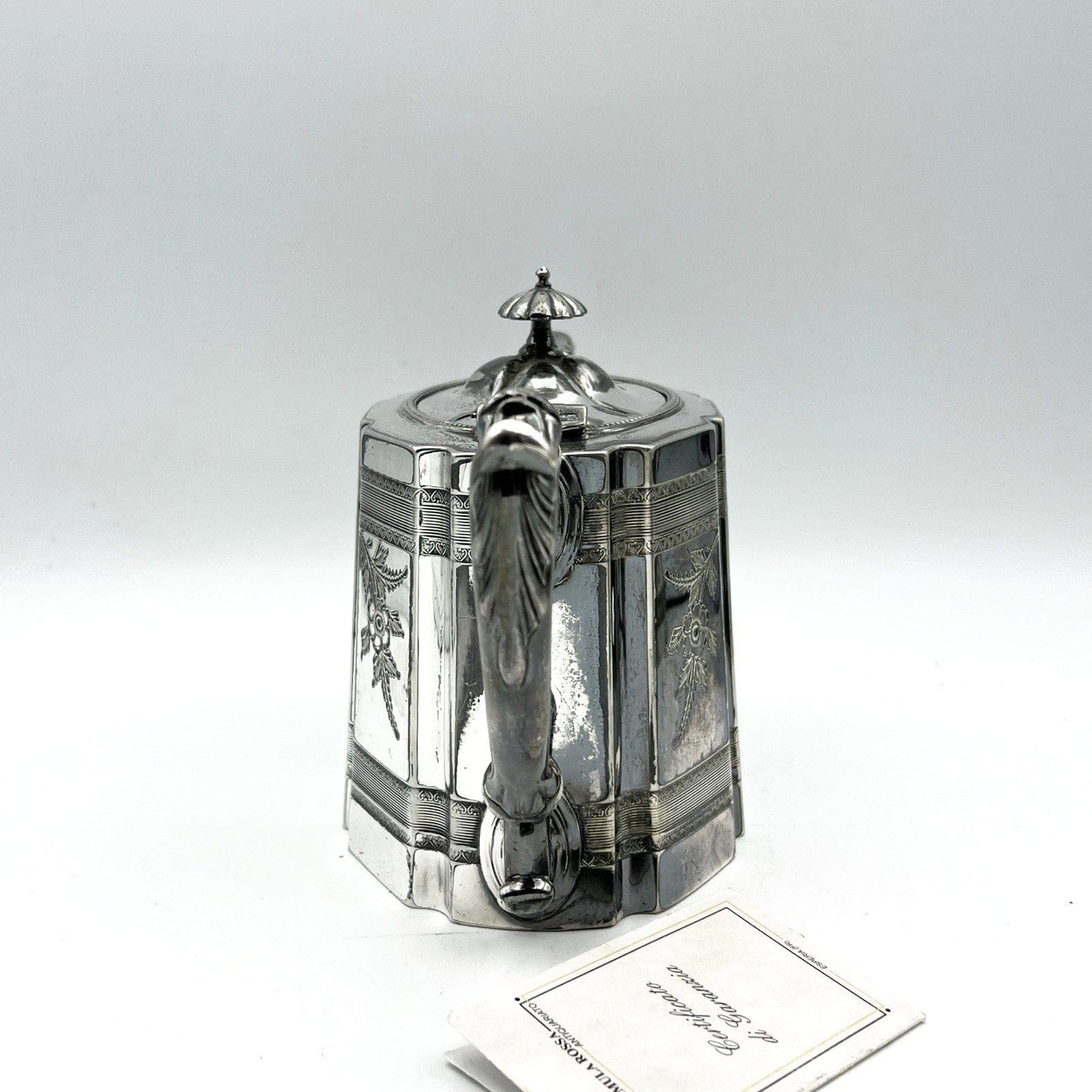 Antico Set in argento Sheffield da the tè Teiera Zuccheriera Lattiera epoca 800 Categoria  Sheffield & Argento