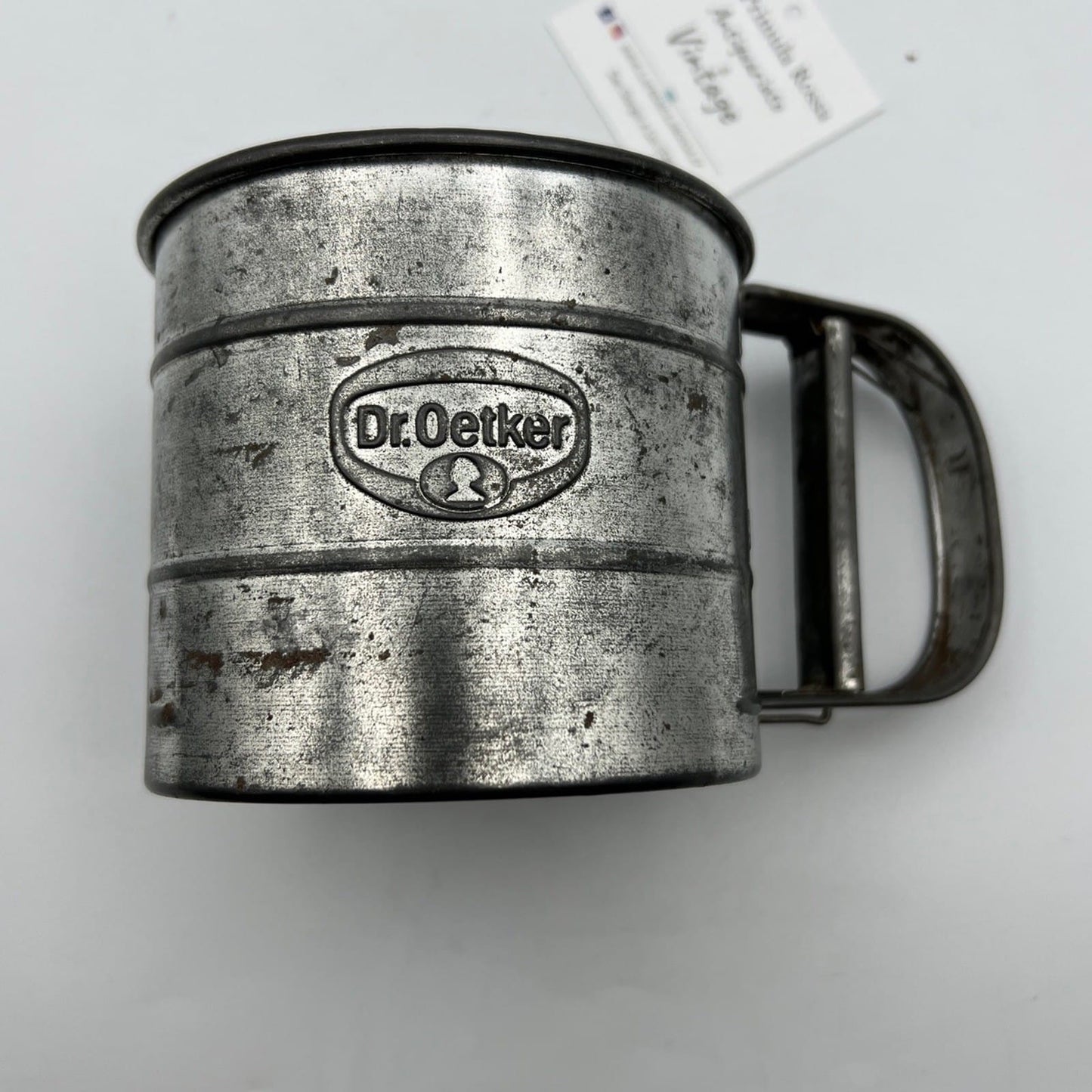 Antico Setaccio da Cucina per Farina o Zucchero Vintage Dr. Oetker anni '40 Categoria  Vintage