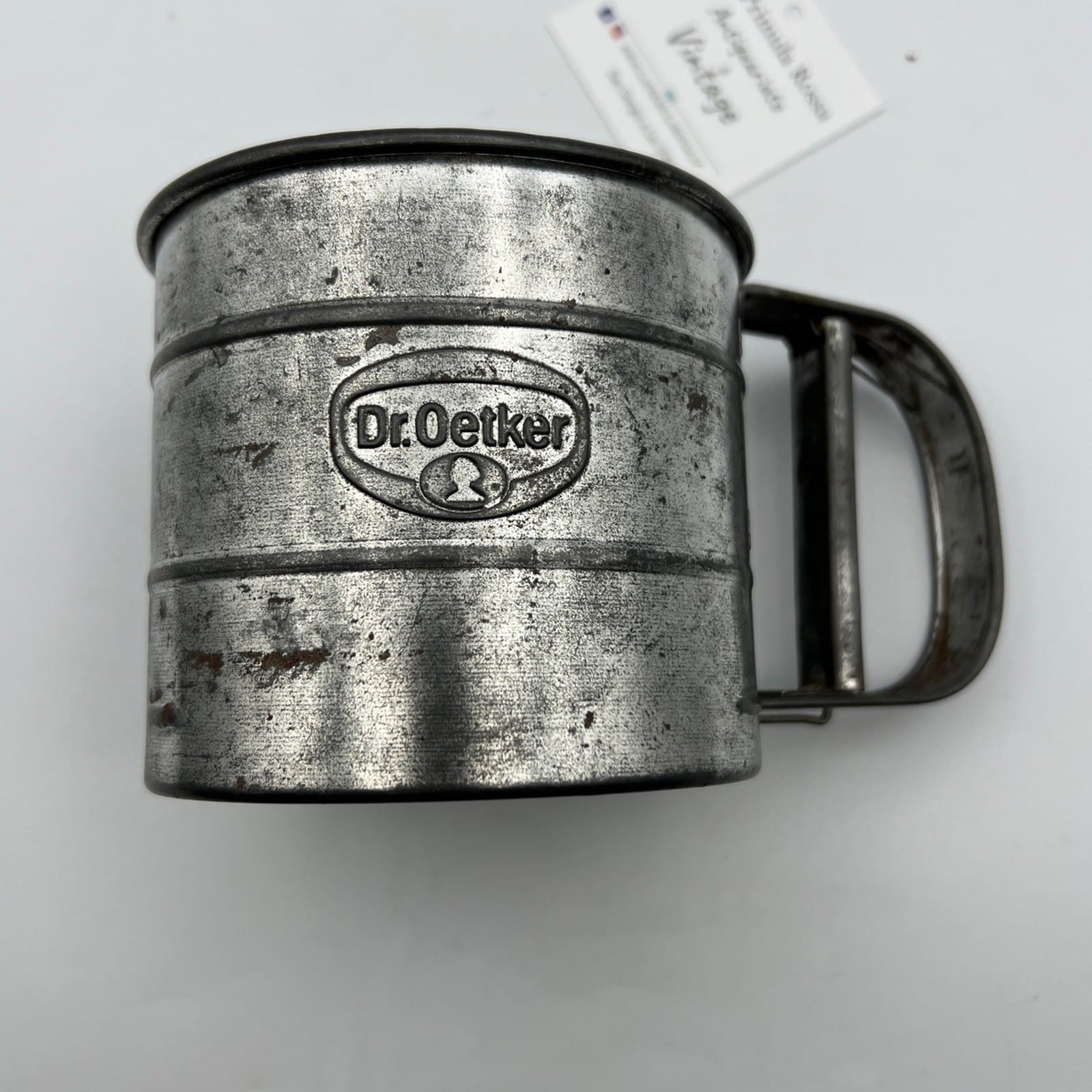 Antico Setaccio da Cucina per Farina o Zucchero Vintage Dr. Oetker anni '40 Categoria  Vintage