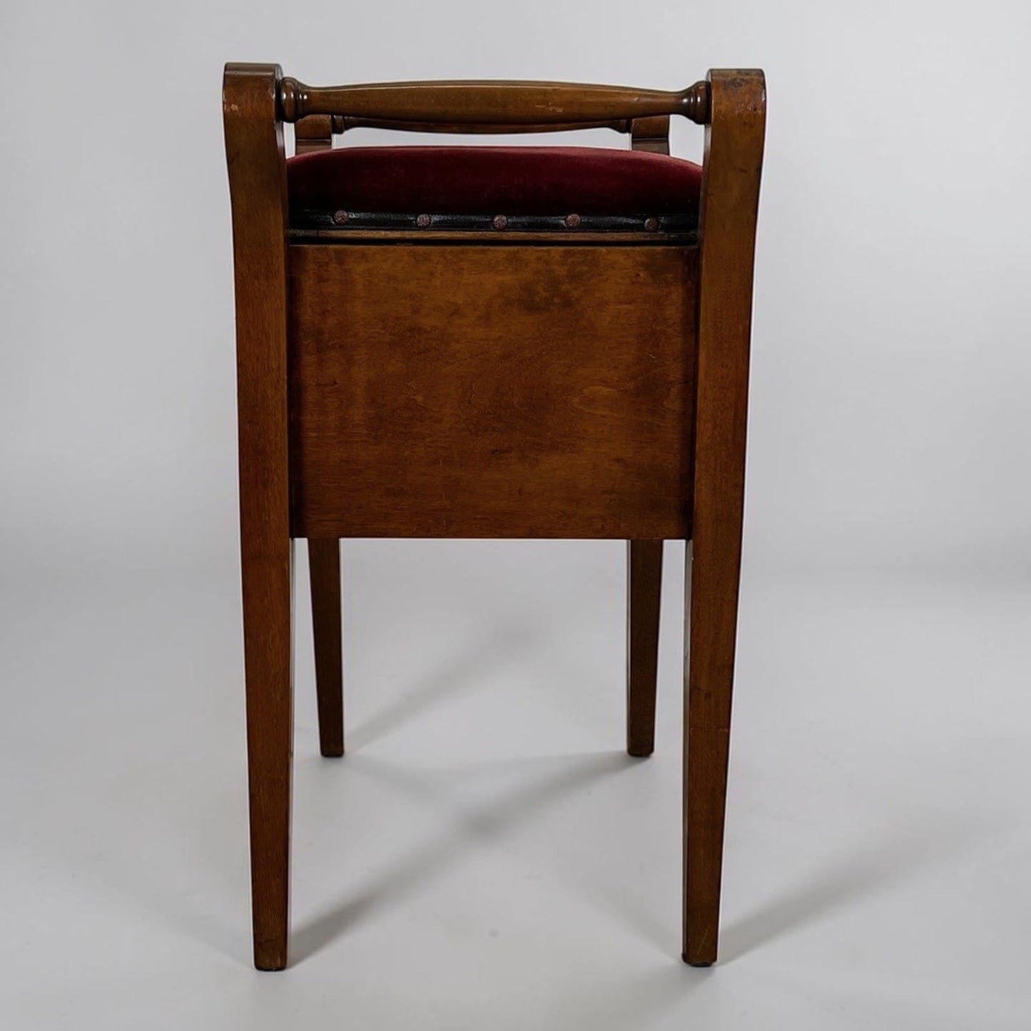 Antico Sgabello da per Pianoforte in legno panchetta panca imbottita contenitore Categoria  Sgabelli - Pouf - Poggiapiedi