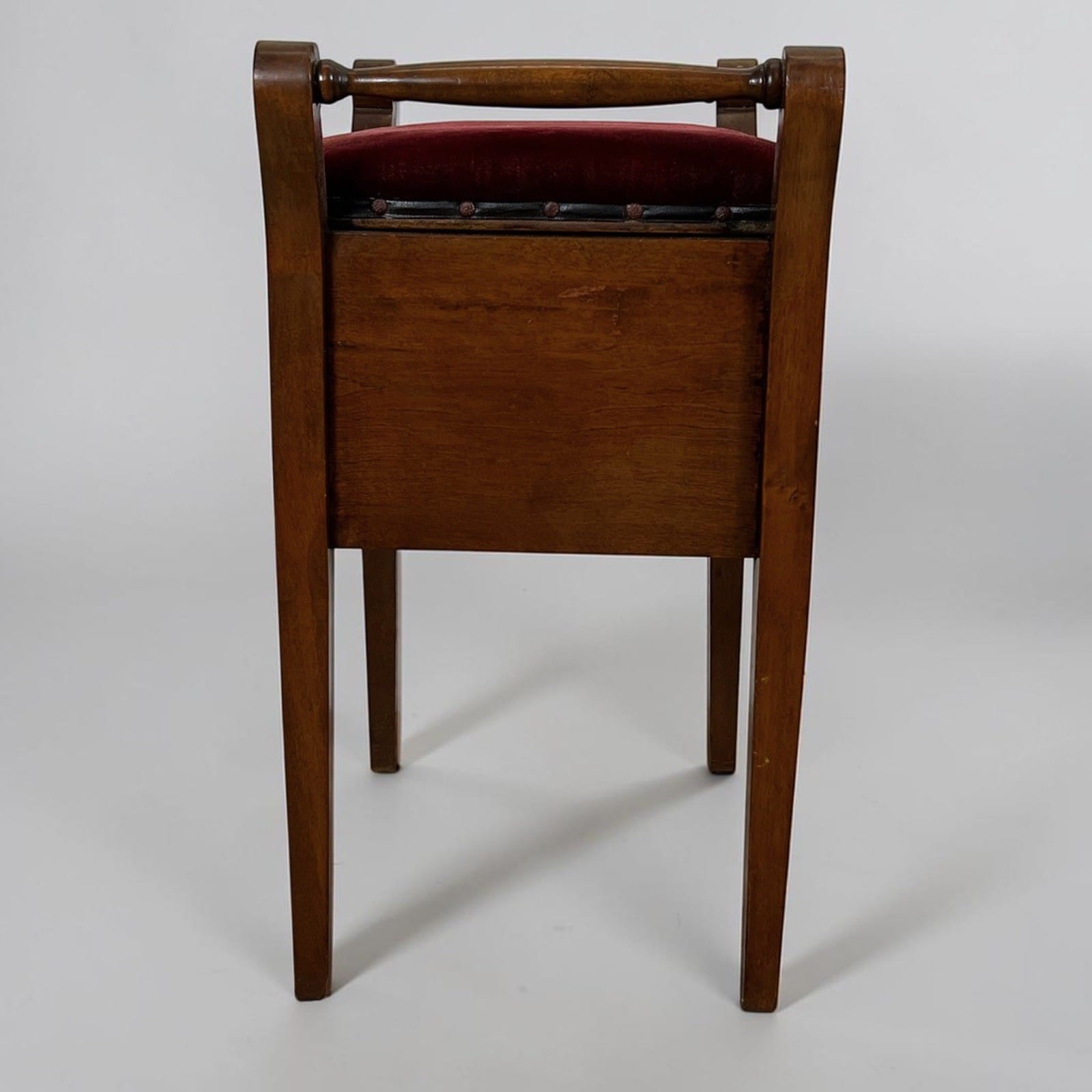 Antico Sgabello da per Pianoforte in legno panchetta panca imbottita contenitore Categoria  Sgabelli - Pouf - Poggiapiedi