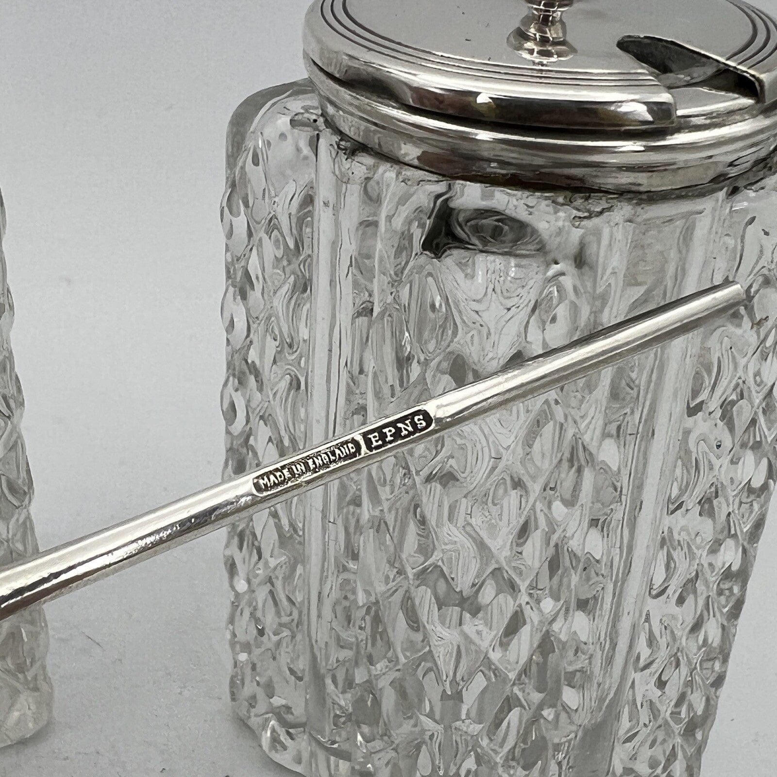 Antico Silver Condiment set condimento in argento sheffield plated olio aceto Categoria  Sheffield & Argento