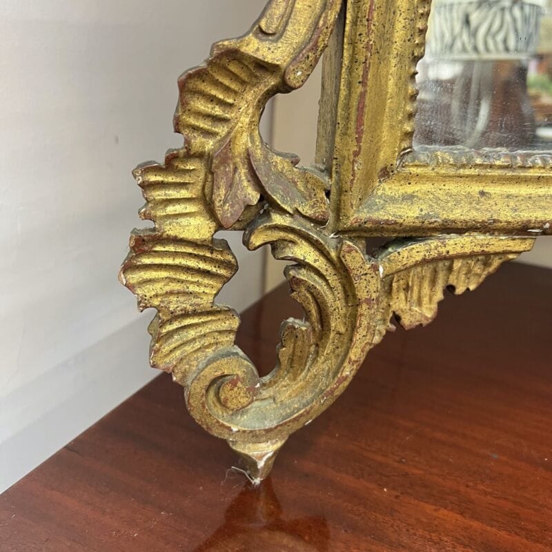 Antico specchio con cornice in legno stile Luigi XVI oro specchiera rettangolare Categoria  Complementi d'arredo