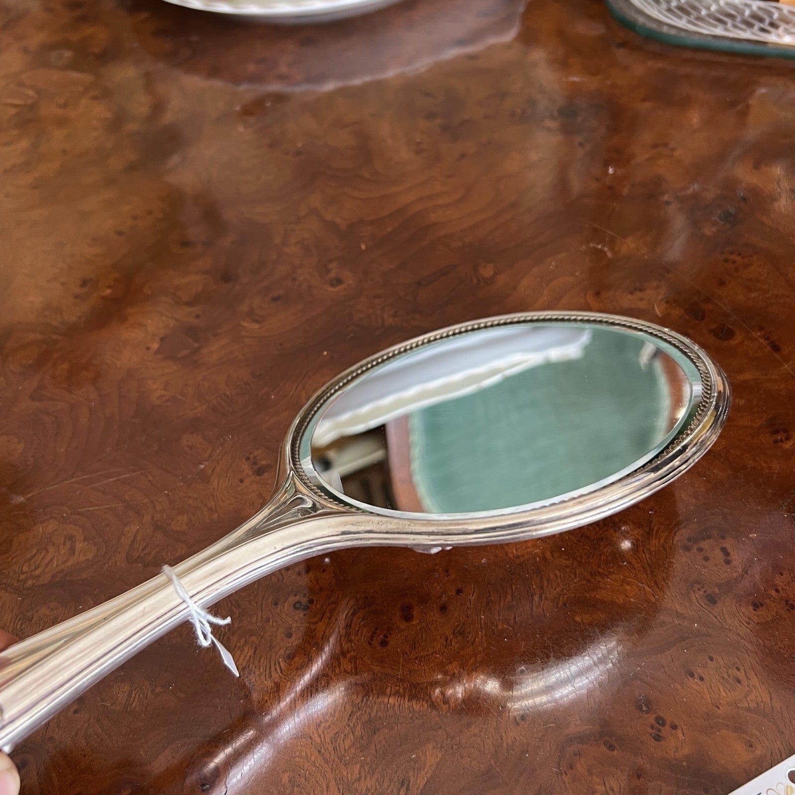 Antico Specchio da toilette Specchietto in Argento Silver Plated Sheffield Categoria  Sheffield & Argento