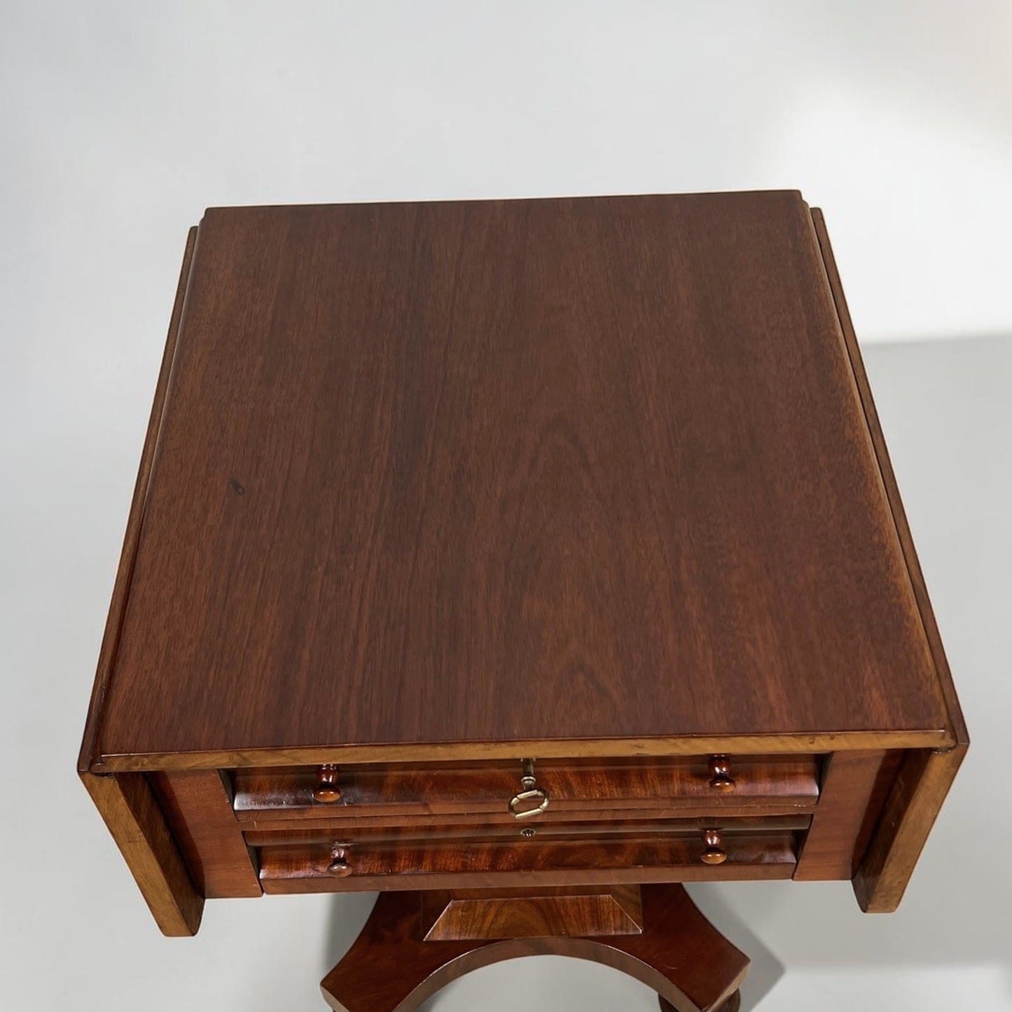Antico tavolino tavolo con alette in legno di Mogano da salotto epoca ' 800 Categoria  Tavoli - tavolinetti