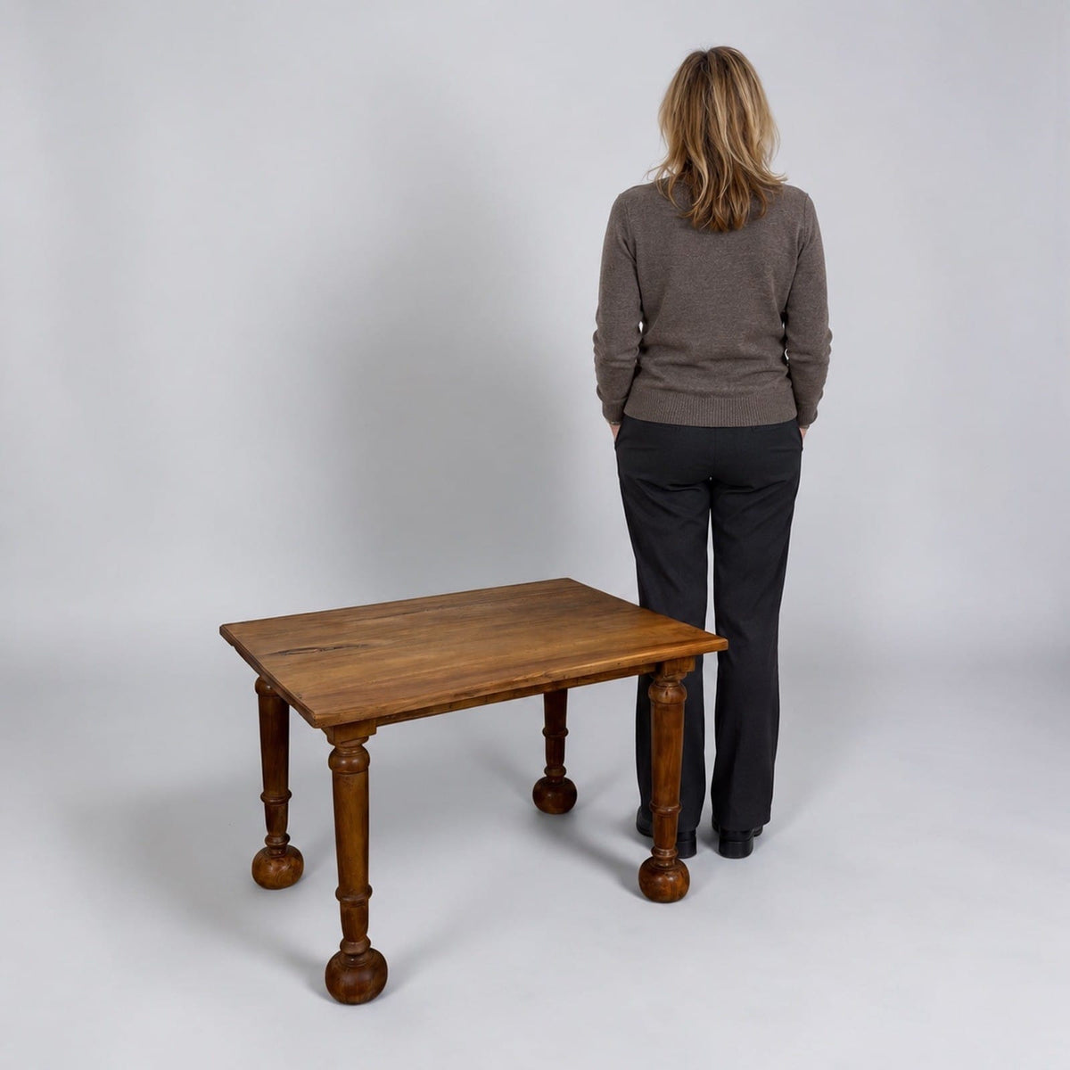 Antico Tavolino tavolo da salotto basso in legno rustico italiano epoca 800 Categoria  Tavoli - tavolinetti