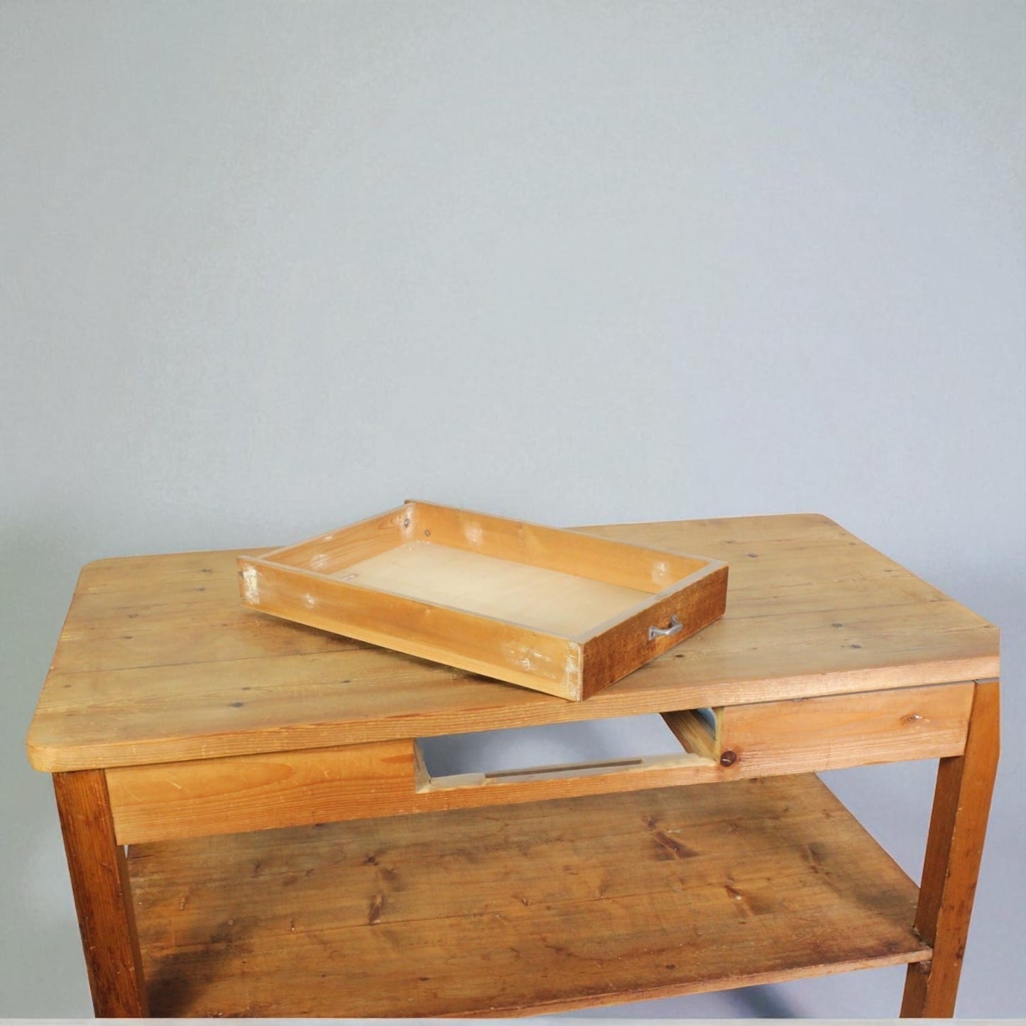 Antico Tavolo con cassetto banco rustico in legno epoca 900 italiano Cucina Categoria  Tavoli - tavolinetti