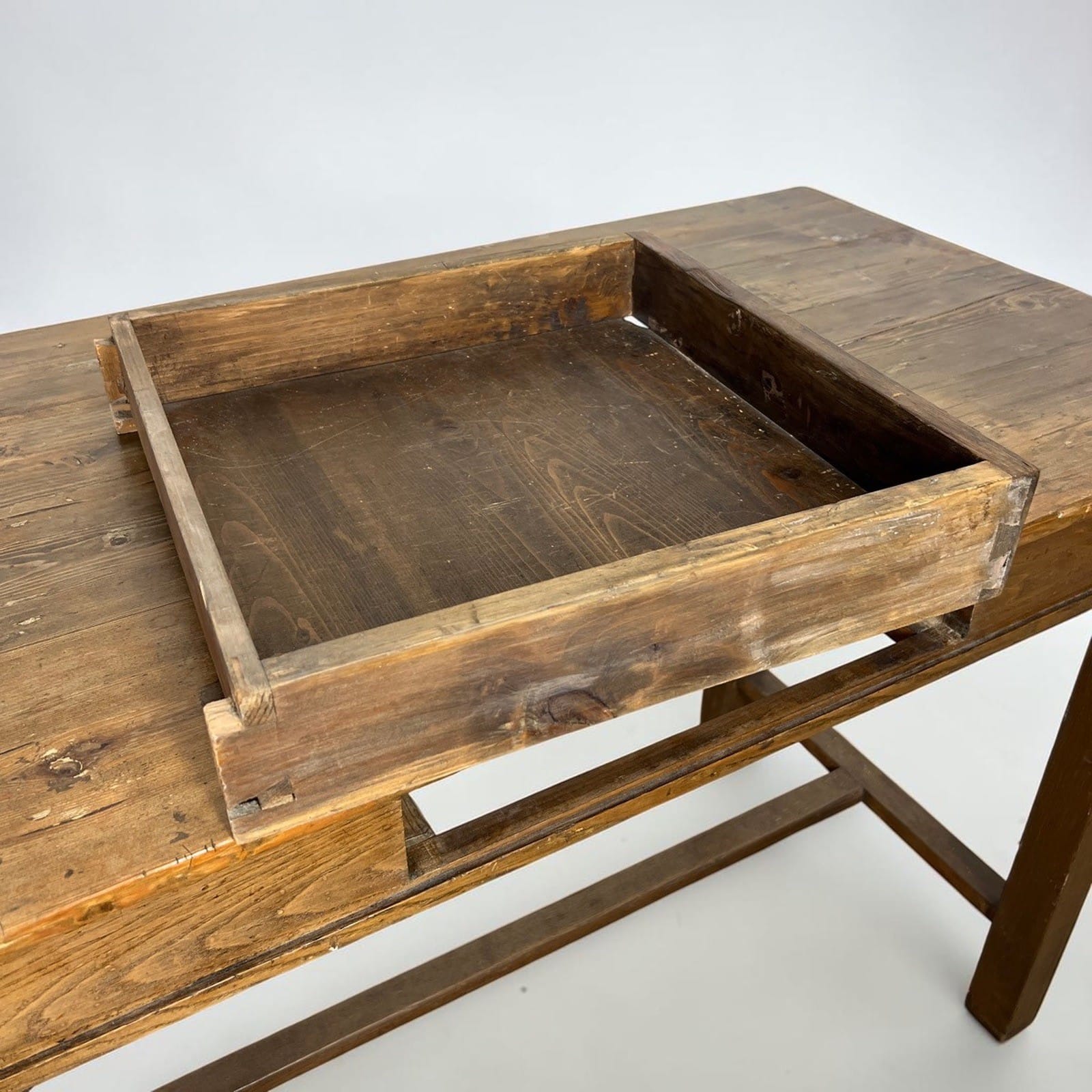 Antico Tavolo con cassetto Vecchio Scrittoio rustico in legno italiano Cucina X Categoria  Tavoli - tavolinetti