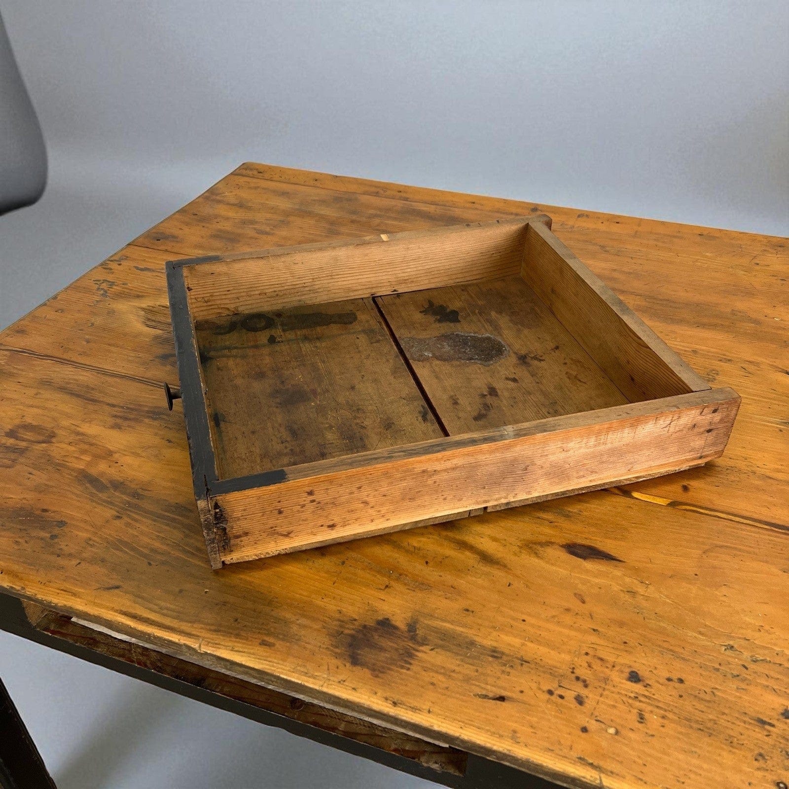 Antico Tavolo da Cucina con cassetto rustico in legno d' epoca 800 italiano Categoria  Tavoli - tavolinetti