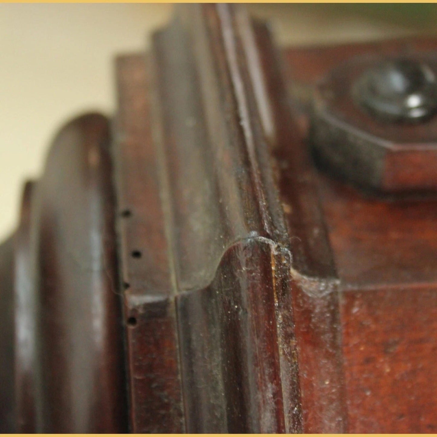 Antico Tavolo Rettangolare in legno di mogano epoca 800 Mobile doppia colonna Categoria  Tavoli - tavolinetti