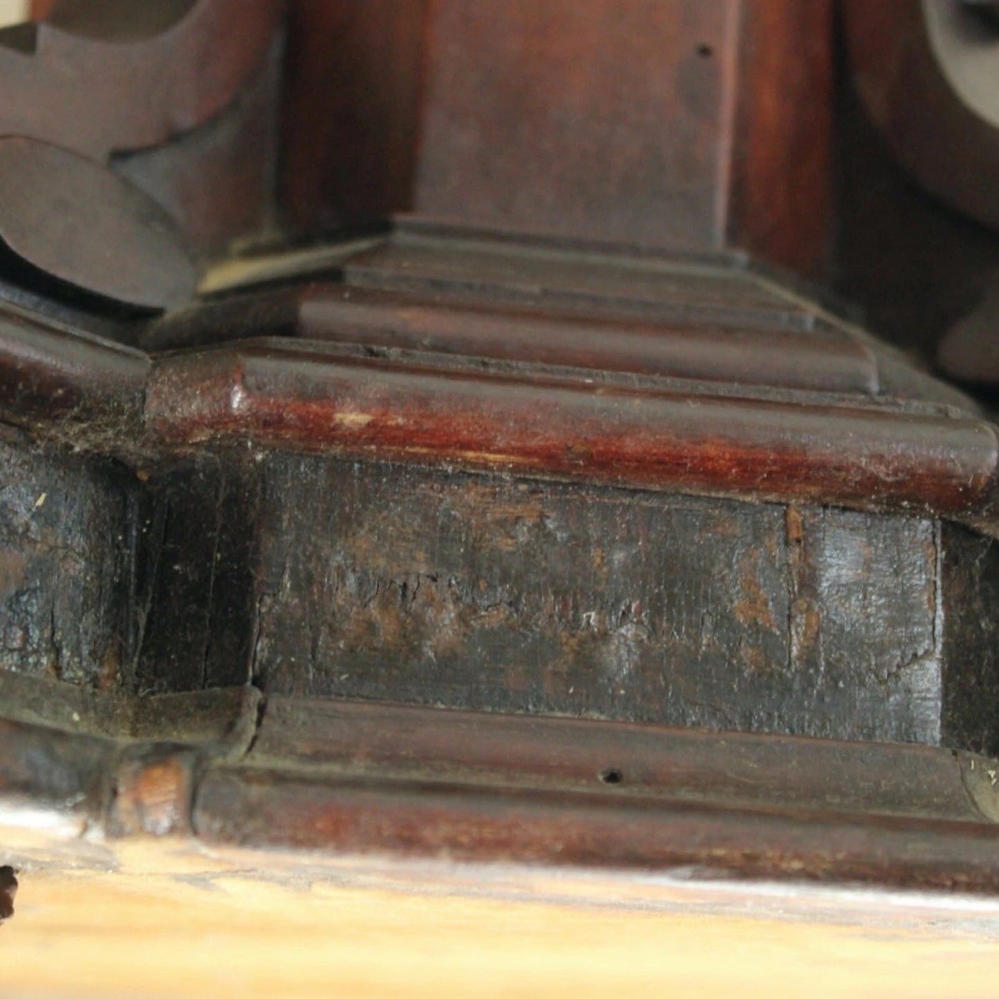Antico Tavolo Rettangolare in legno di mogano epoca 800 Mobile doppia colonna Categoria  Tavoli - tavolinetti