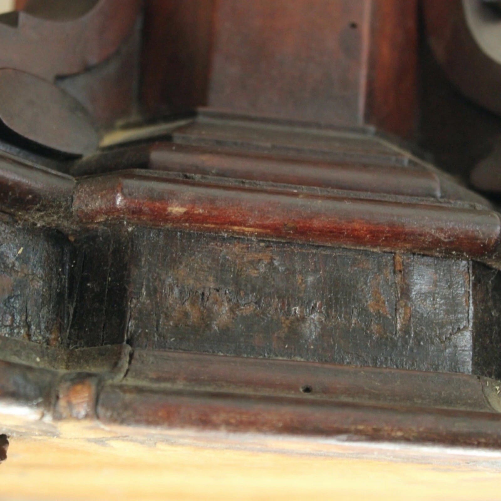 Antico Tavolo Rettangolare in legno di mogano epoca 800 Mobile doppia colonna Categoria  Tavoli - tavolinetti