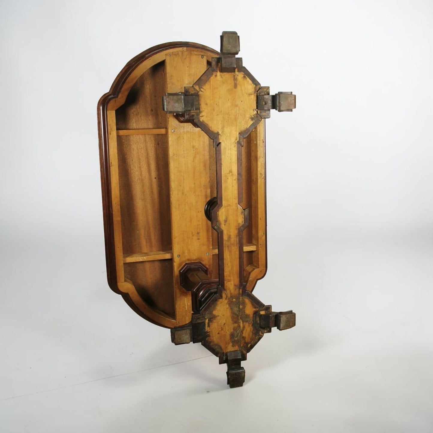 Antico Tavolo Rettangolare in legno di mogano epoca 800 Mobile doppia colonna Categoria  Tavoli - tavolinetti