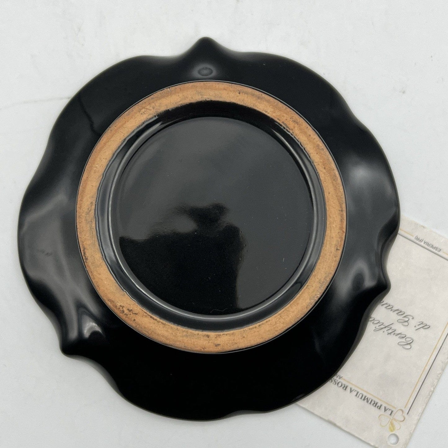 Antico vasetto vaso ciotola portafiori Alzatina Portcandela in terracotta nero Categoria  Vasi e Portafiori