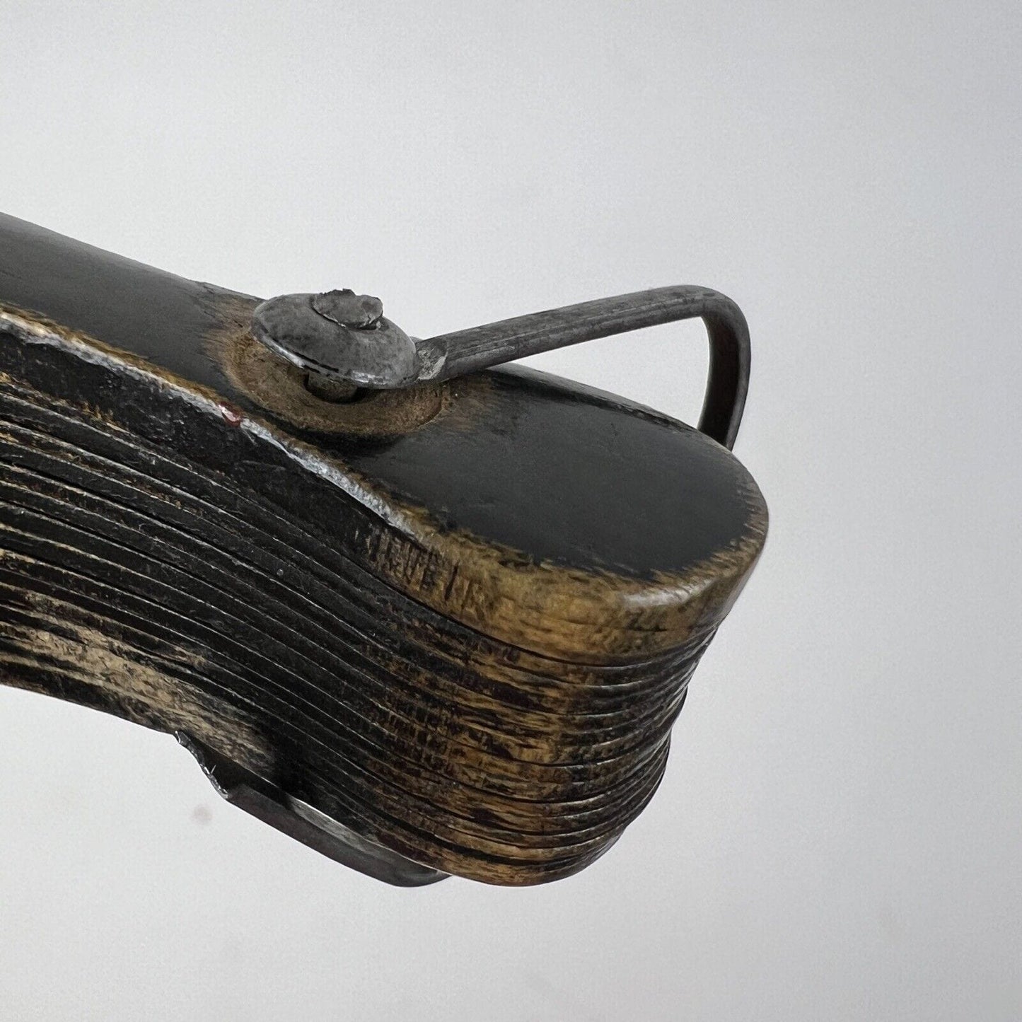 Antico Ventaglio vintage per signora in legno dipinto a mano firmato epoca 900 Categoria  Ventagli