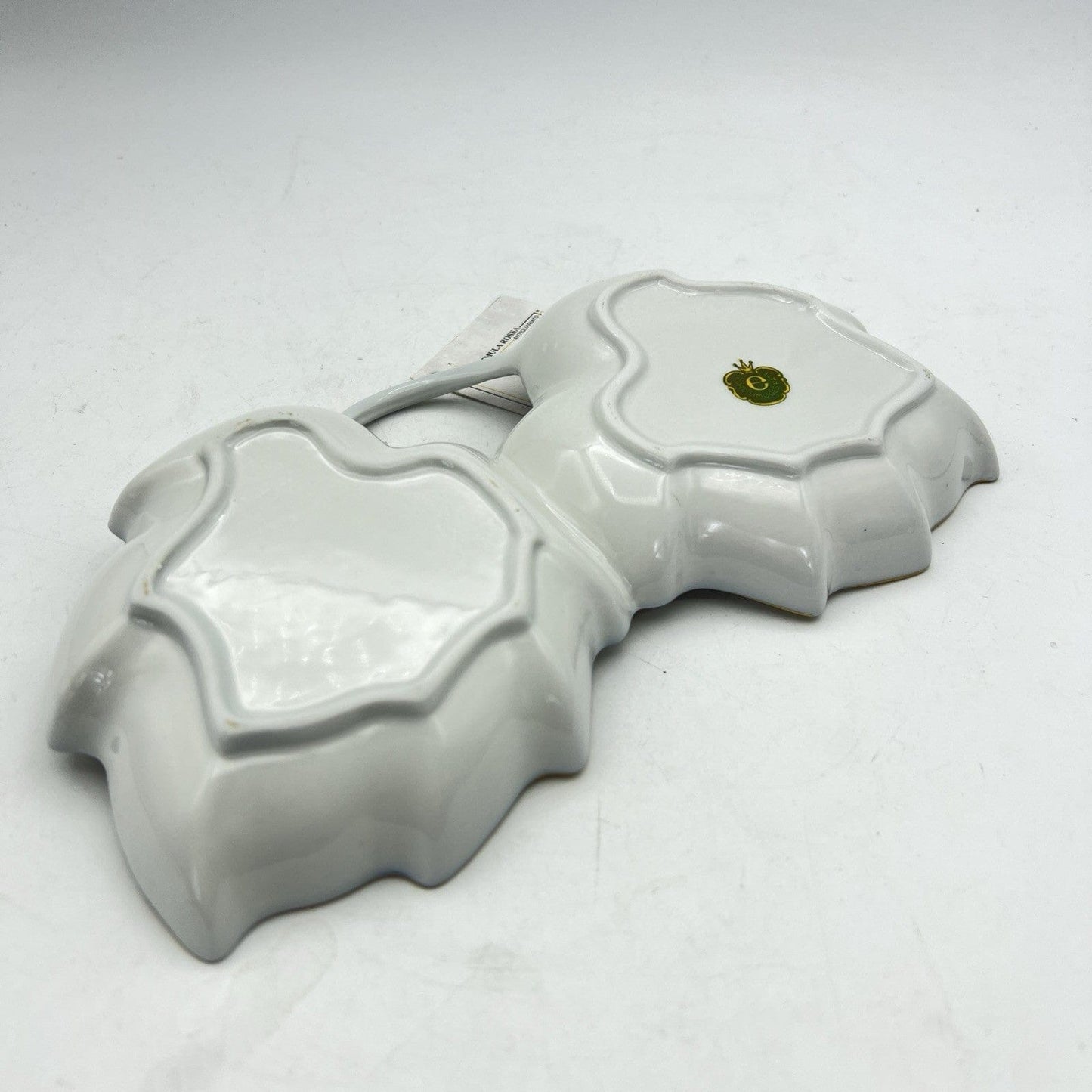 Antipastiera antica in porcellana Limoges Pate blu cobalto e oro porta Bon Bon Categoria  Piatti Vassoio