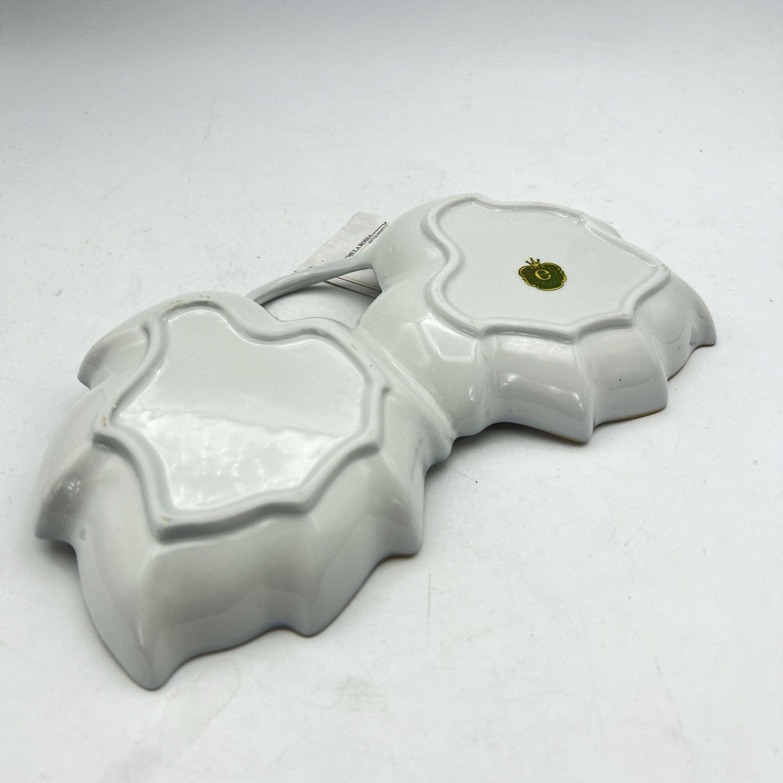 Antipastiera antica in porcellana Limoges Pate blu cobalto e oro porta Bon Bon Categoria  Piatti Vassoio