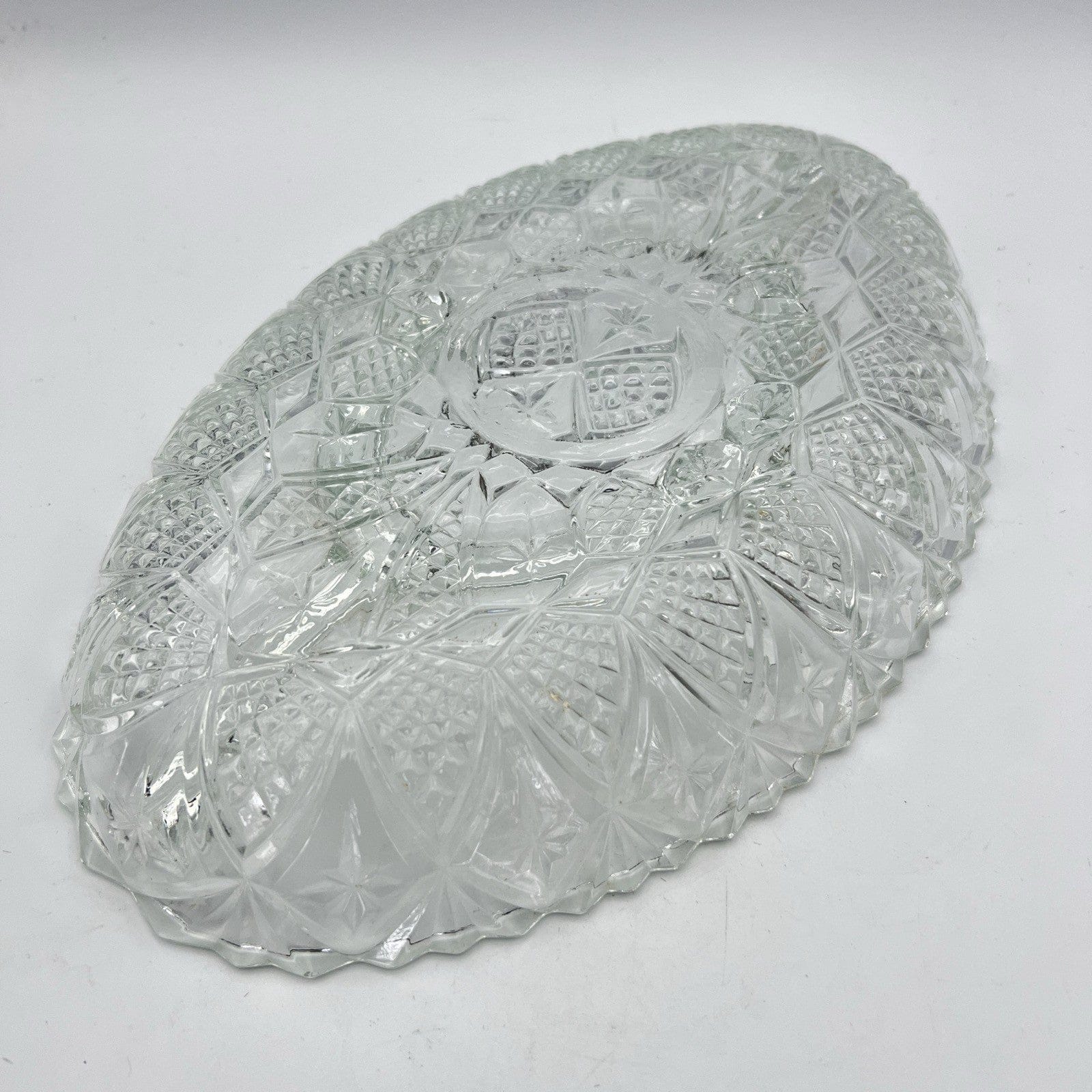 Antipastiera In Vetro Antica Piatto Per Antipasti Con 5 Divisori Centrotavola Categoria  Vetri e Cristalli