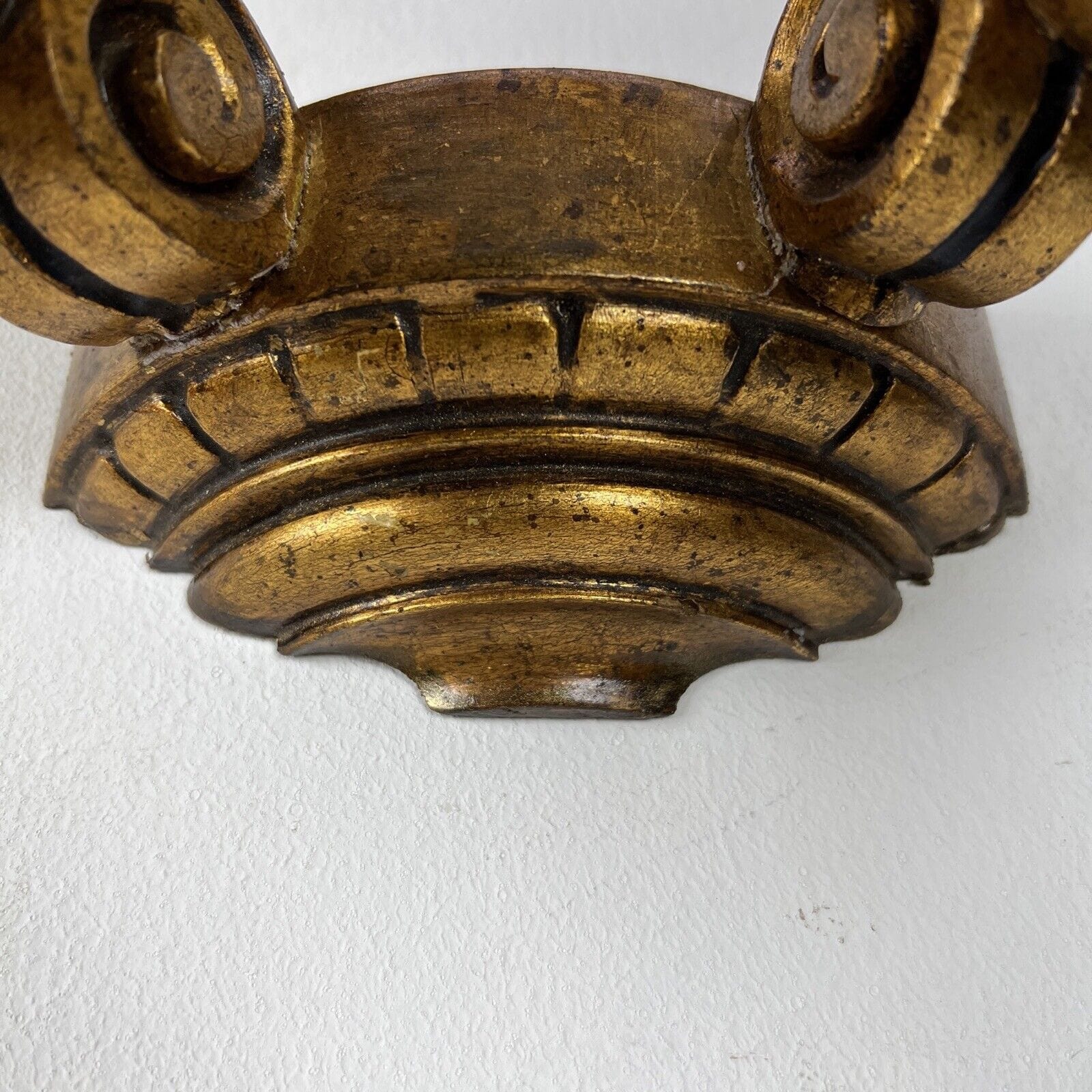 Applique antico stile barocco vintage in legno dorato oro lampada da parete Categoria  Lampade Appliques