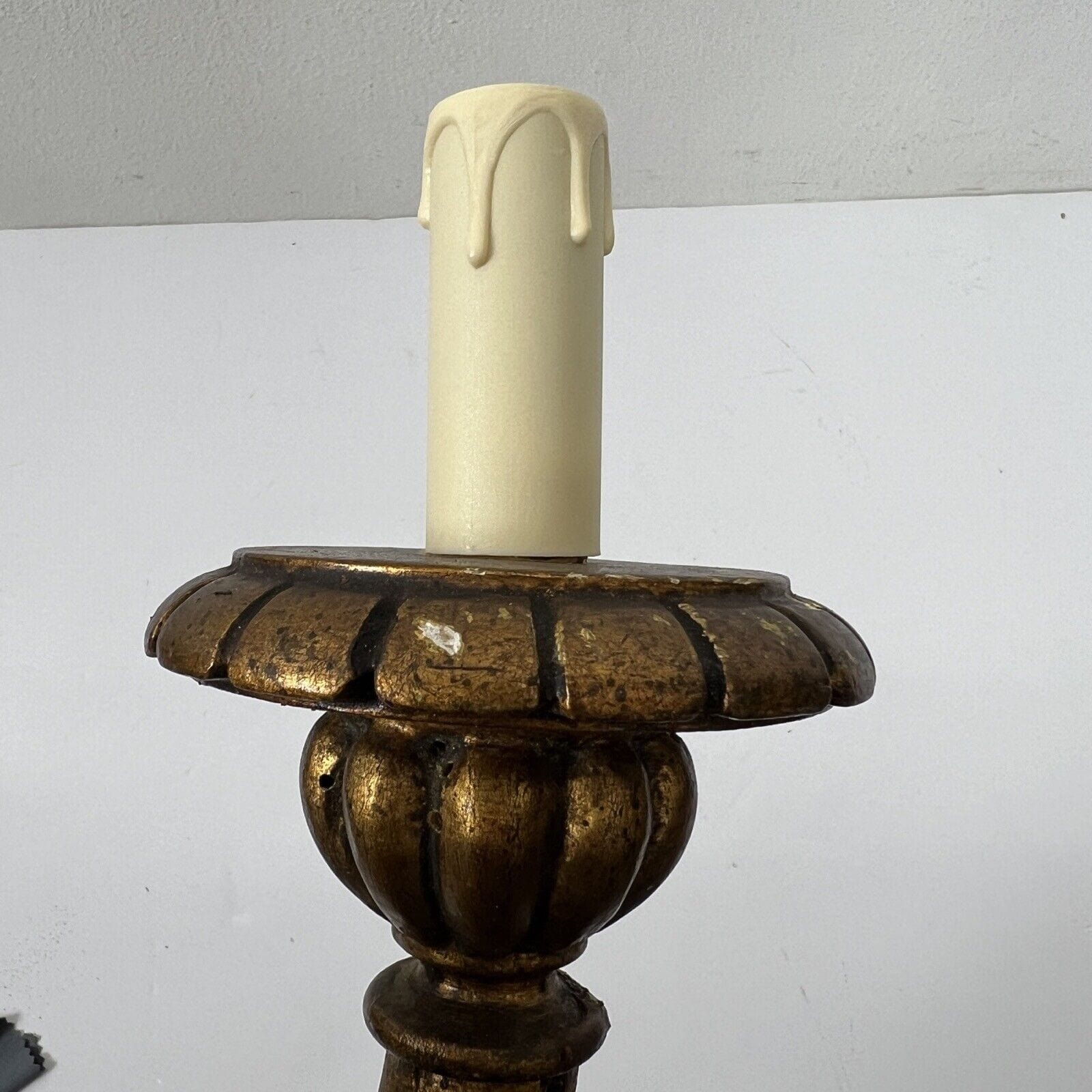 Applique antico stile barocco vintage in legno dorato oro lampada da parete Categoria  Lampade Appliques