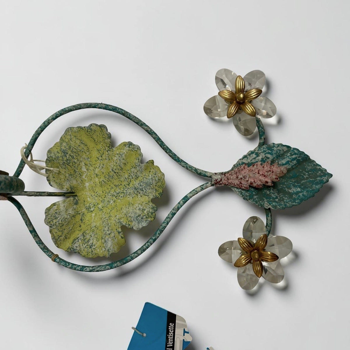 Applique da parete muro in stile fiorentino vintage lume lamierino verde A13261 Categoria  Lampade Appliques