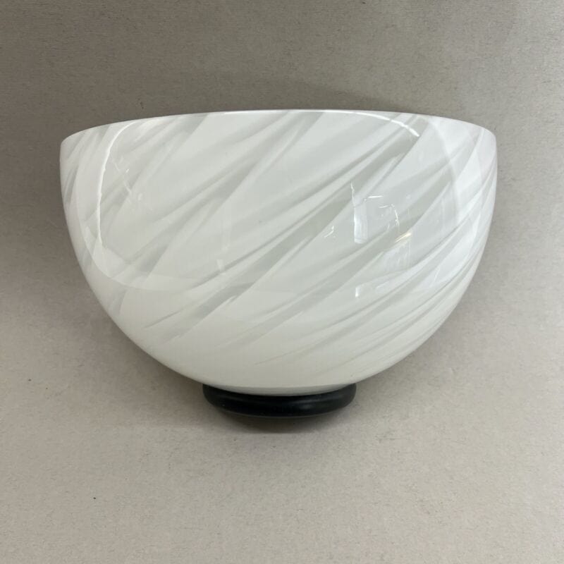 Applique Lampada da parete in vetro di Murano bianco effetto marmo bianca design Categoria  Lampade Appliques