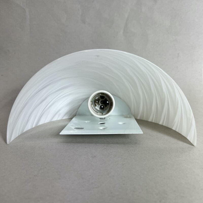 Applique Lampada da parete in vetro di Murano bianco effetto marmo bianca design Categoria  Lampade Appliques