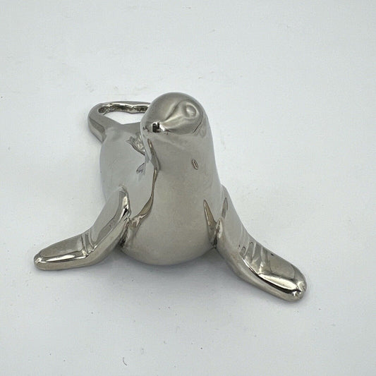 Apri bottiglia vintage in silver plate svita stappa tappi A forma di Foca Categoria  Cavatappi