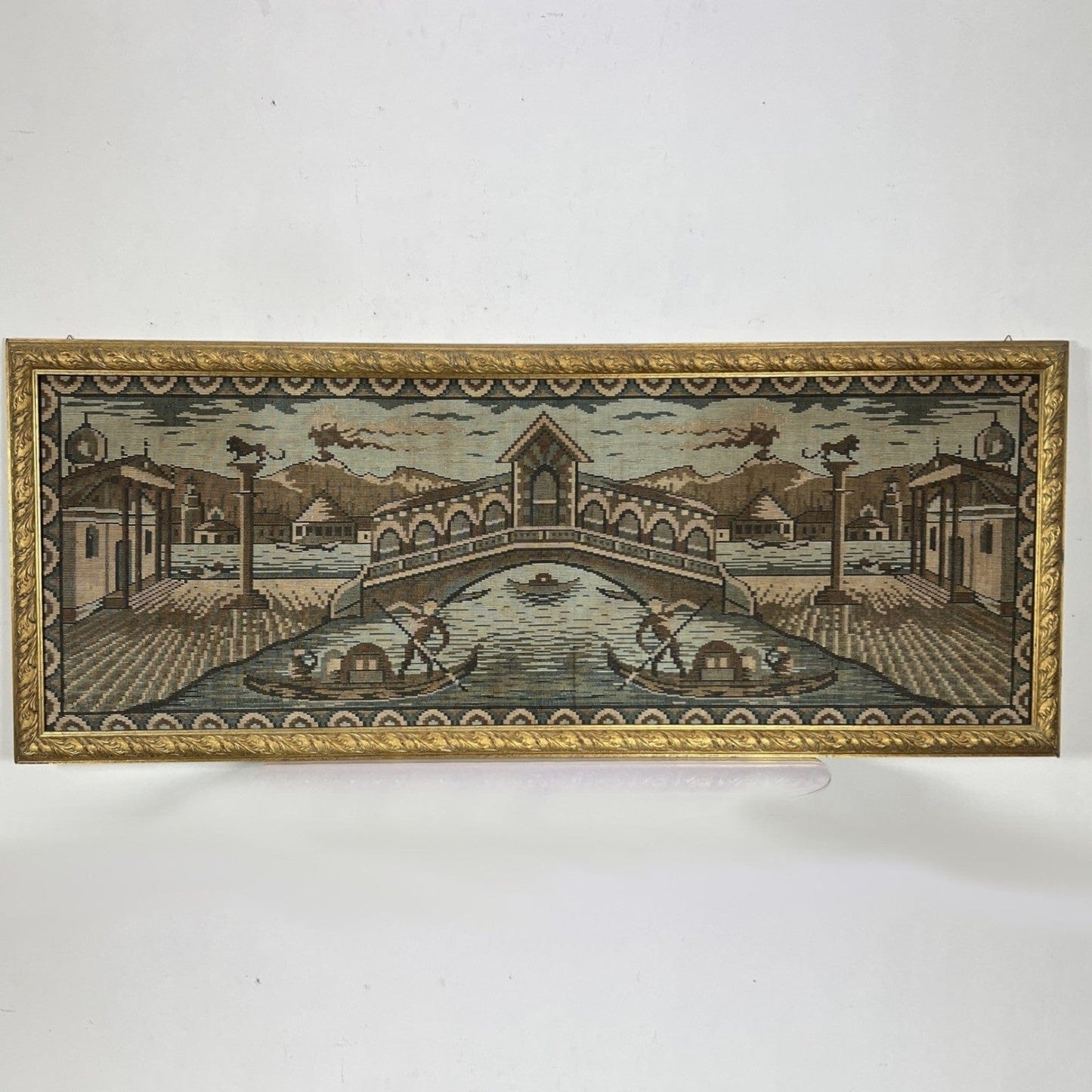 Arazzo da parete Ponte di Rialto a Venezia in Tessuto Grande Quadro cornice oro Categoria  Quadri