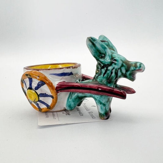Asinello in ceramica Deruta Asino in miniatura Vintage Souvenir Vietri Sorrento Categoria  Altro