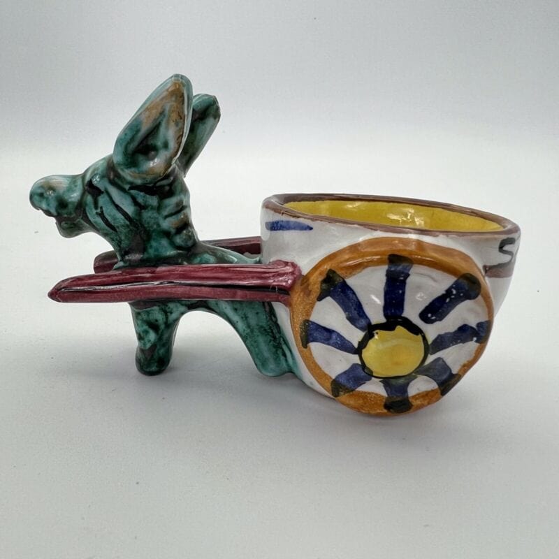Asinello in ceramica Deruta Asino in miniatura Vintage Souvenir Vietri Sorrento Categoria  Altro