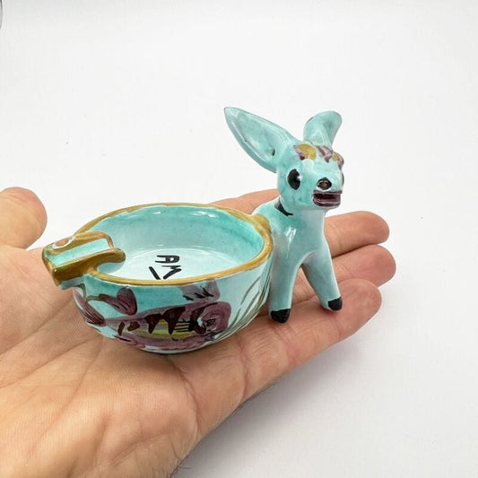 Asinello in ceramica Deruta Asino miniatura Vintage Souvenir Posacenere Amalfi Categoria  Altro