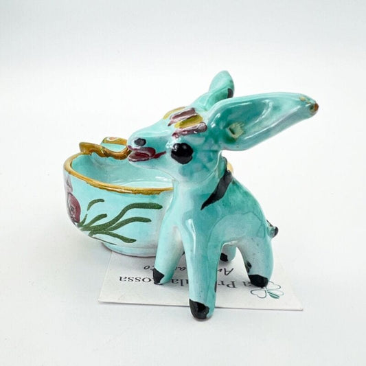 Asinello in ceramica Deruta Asino miniatura Vintage Souvenir Posacenere Amalfi Categoria  Altro