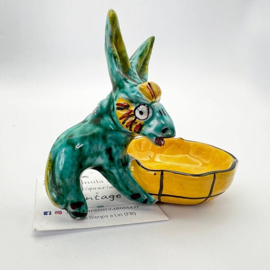 Asinello in ceramica Deruta Mas Asino in miniatura Vintage Souvenir Amalfi '60 Categoria  Altro