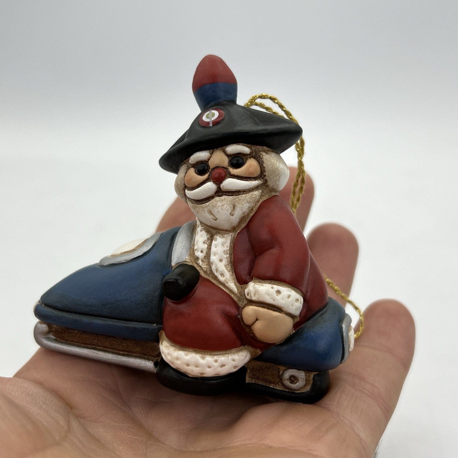 Babbo Natale su MotoSlitta THUN vintage Collezione Carabinieri Esercito Italiano Categoria  Statuine