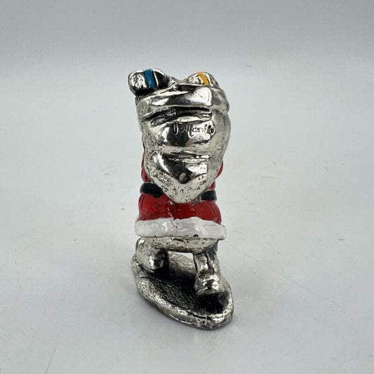Babbo Natale Vintage in Argento placcato 925  Statuina Scultura Decorazione 1990 Categoria  Sheffield & Argento
