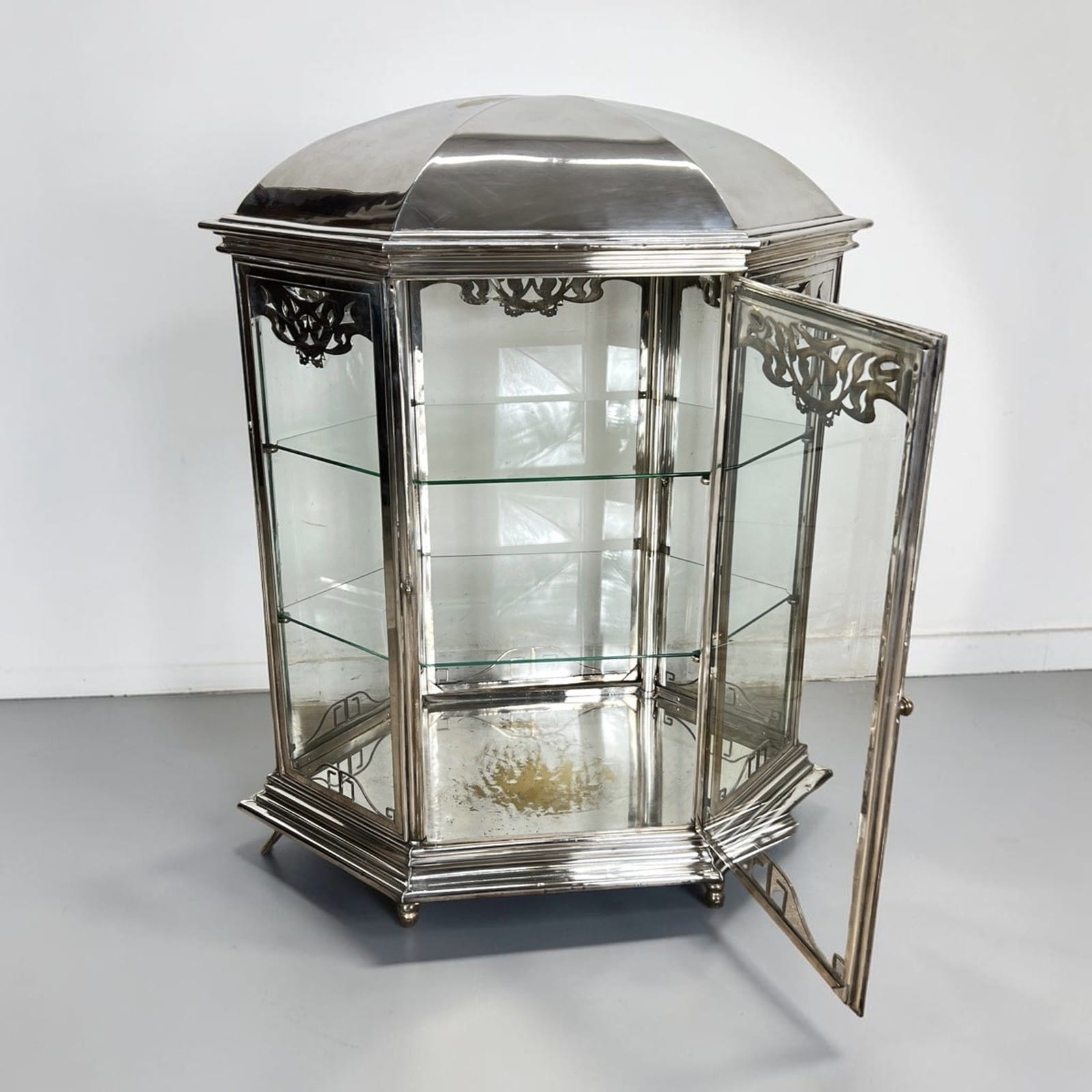 Bacheca espositore vetrina per negozio gioielleria Vetrinetta in Silver Plated Categoria  Vetrine